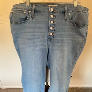 Madewell Cali Denim Boot size 34 (18) Button Front jeans